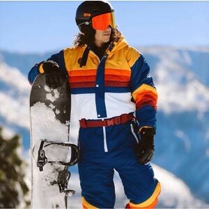 Tipsy Elves Vintage Freestyle Men's Snow Suit XS
